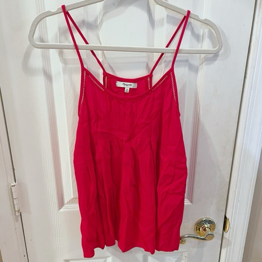 Madewell Lightweight Babydoll Pleated Tank